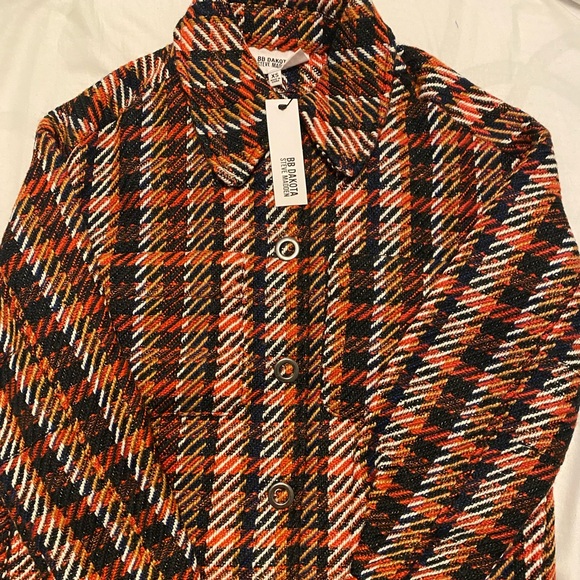 ✨BNWT BB Dakota By Steve Madden plaid Shacket - Picture 9 of 11
